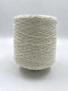 Пряжа Королевские пайетки Shine Pail, хлопок, цвет молочный с прозрачными пайетками